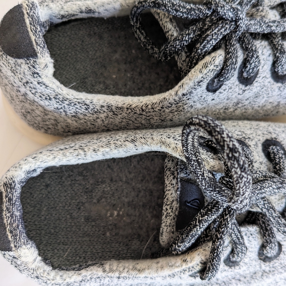 Allbirds Heathered Grey Wool Sneakers Size 9 - Picture 9 of 11